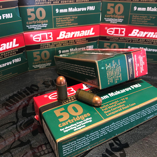 BARNAUL 9x18 mm Makarov 94 gr. FMJ 50 rnd/box